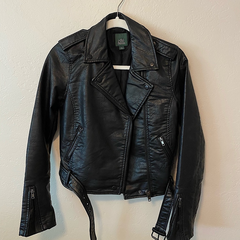 Wild Fable XS faux leather moto jacket